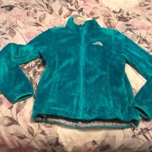 Teal north face fleece